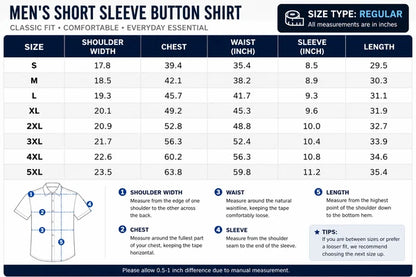 Men's Stretch Short   Sleeve Dress Shirt | Slim   Fit Business Casual   Button Down